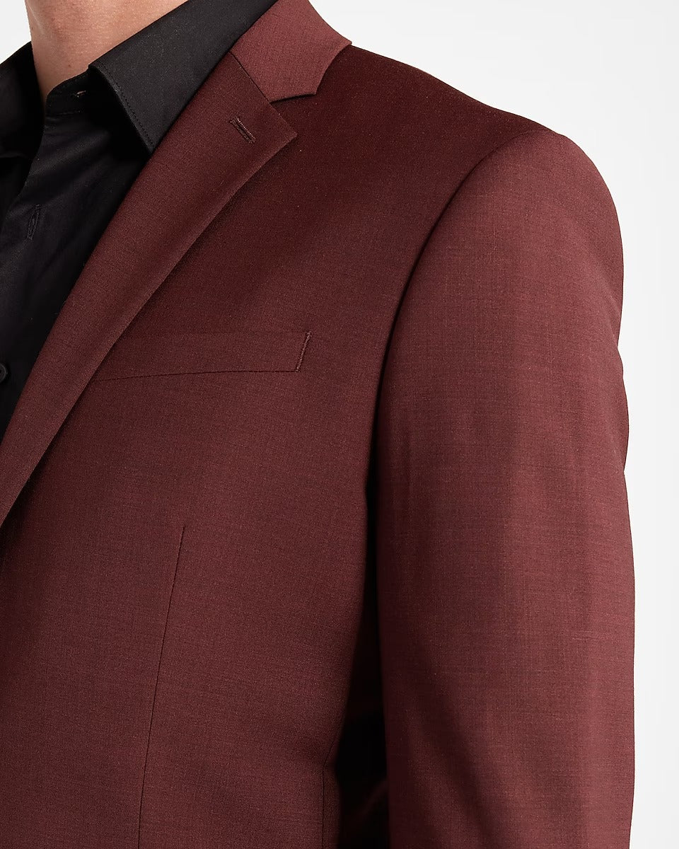 Men's Iconic Maroon Tuxedo Suit