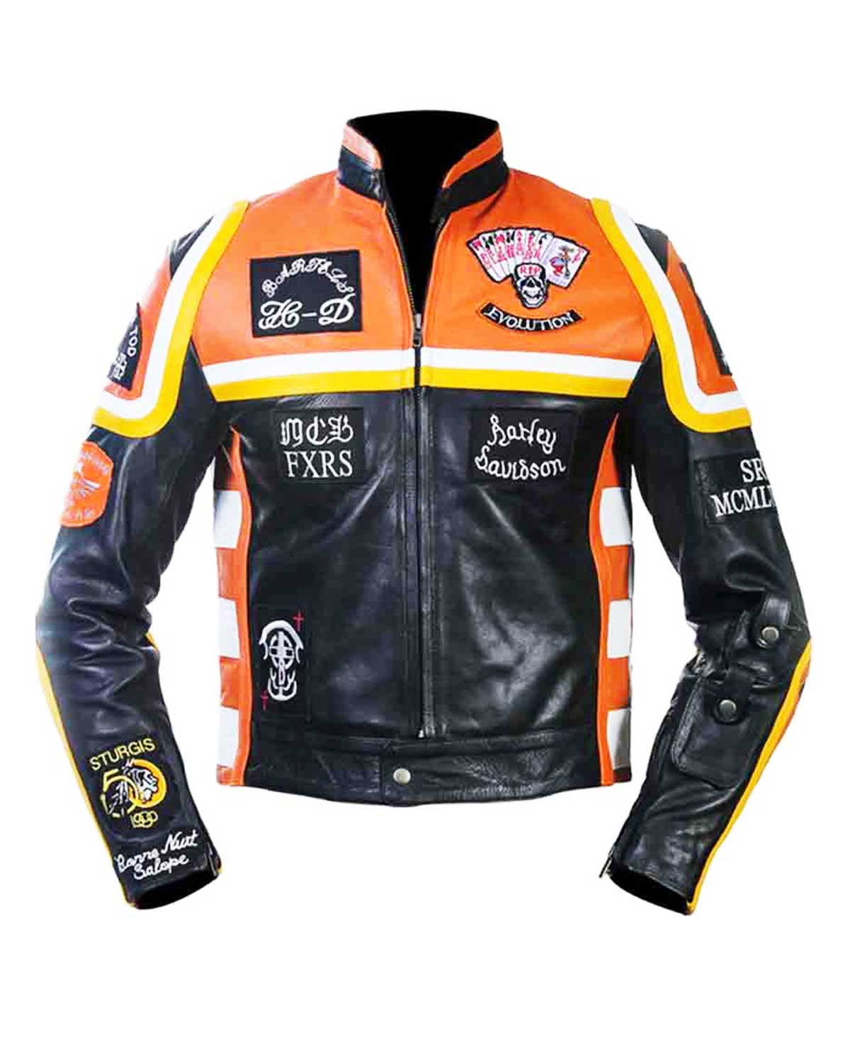 Harley Davidson and The Marlboro Man Biker Leather Jacket