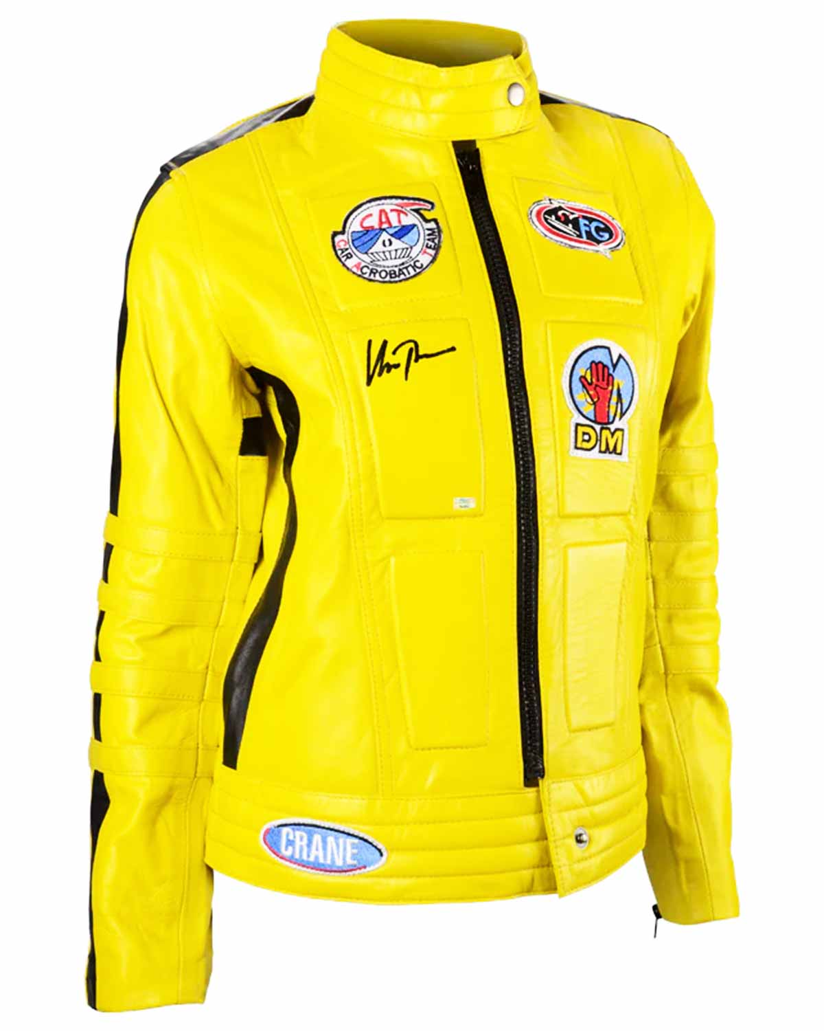 Uma Thurman Kill Bill Motorcycle Leather Jacket