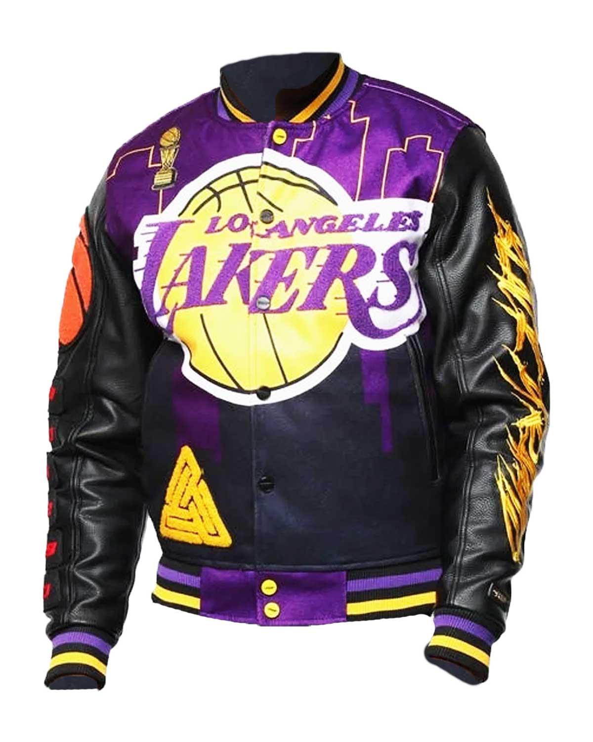 Black Pyramid LA Lakers Jacket