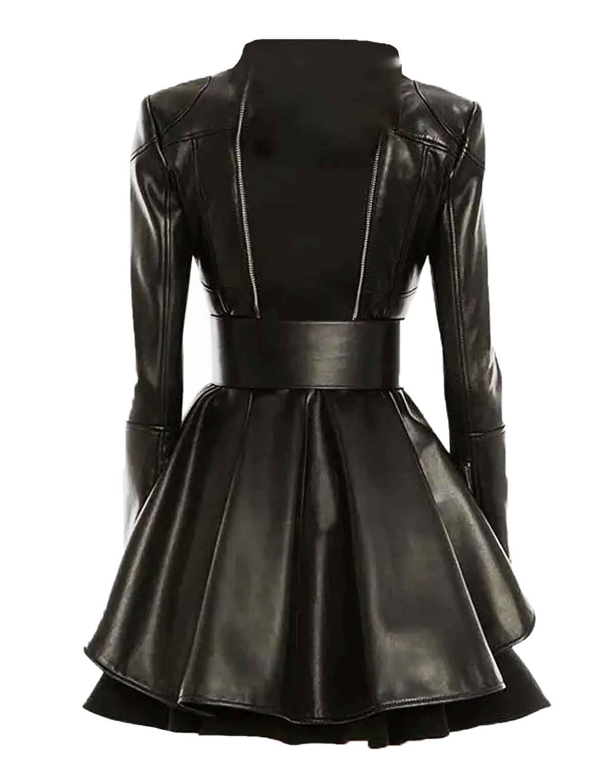 Elizabeth Copeland WWE Peplum Leather Jacket