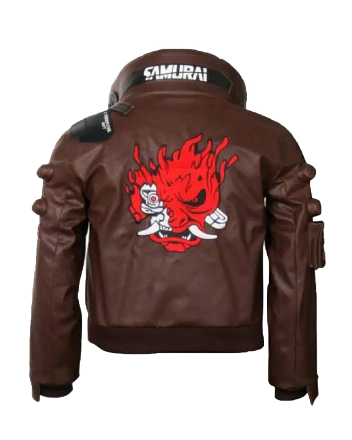 Cyberpunk 2077 Samurai Brown Leather Jacket