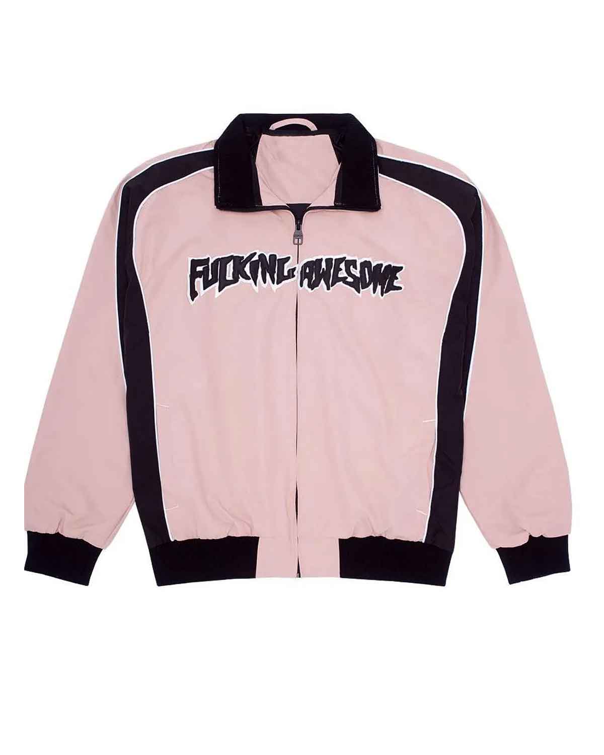 Fucking Awesome Two Tone Warm Up Pink and Black Jacket