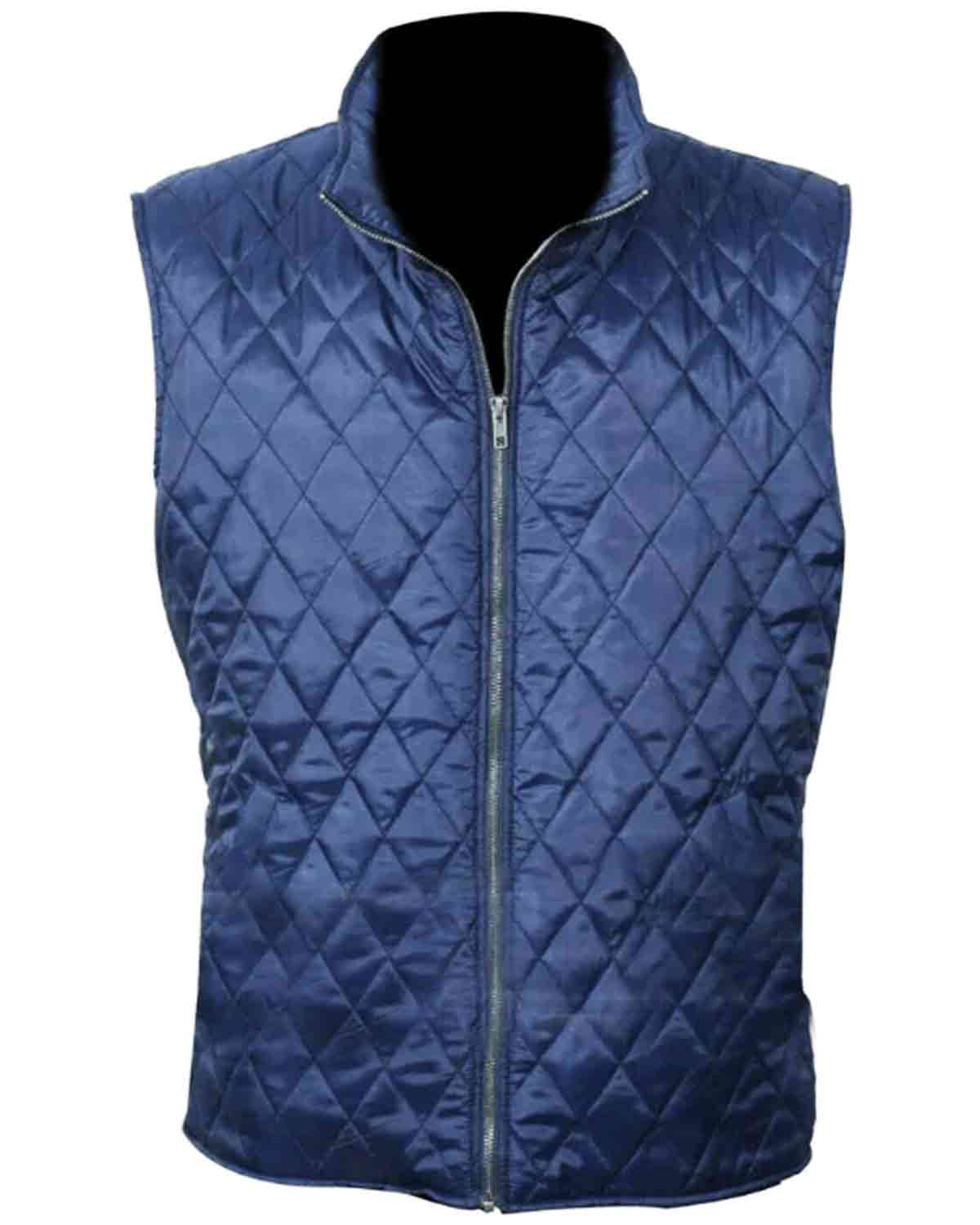 Yellowstone John Dutton Quilted Blue Vest