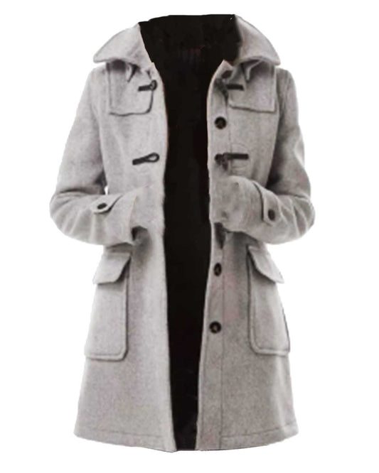 About Fate Emma Roberts Gray Wool Coat