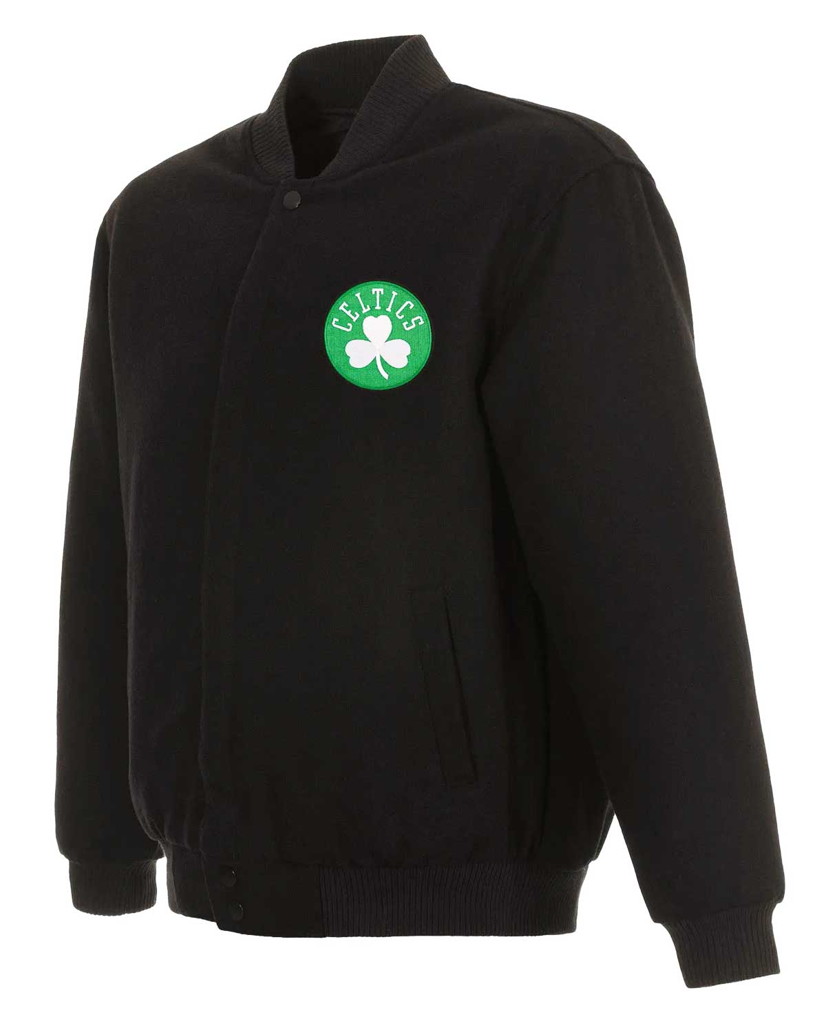 Boston Celtics Varsity Wool Black Jacket