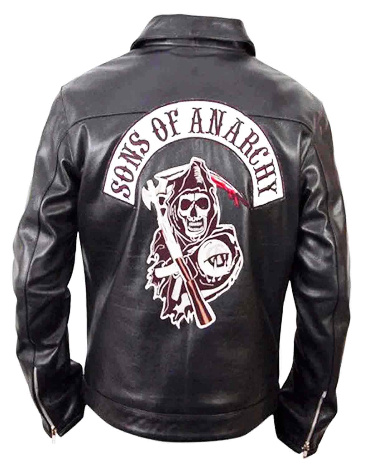 SOA Sons Of Anarchy Black Leather Jacket