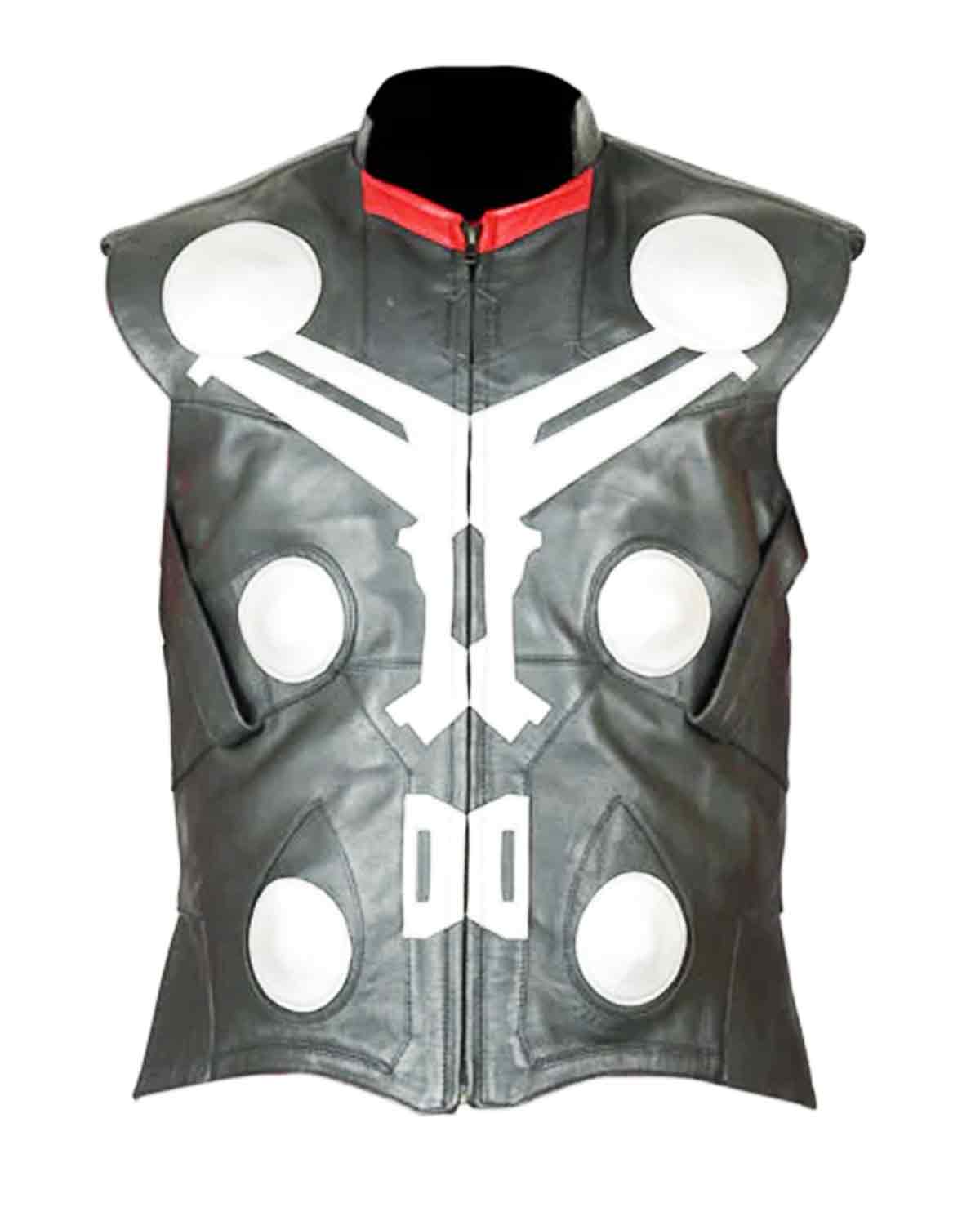 Thor Avengers Age of Ultron Black Leather Vest