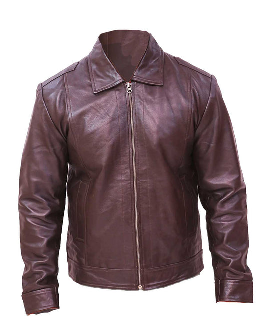 Men's Vintage Brown Leather Jacket