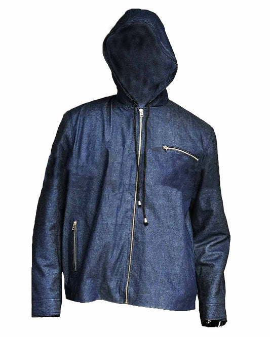 Kevin Costner Yellowstone Hooded Denim Jacket