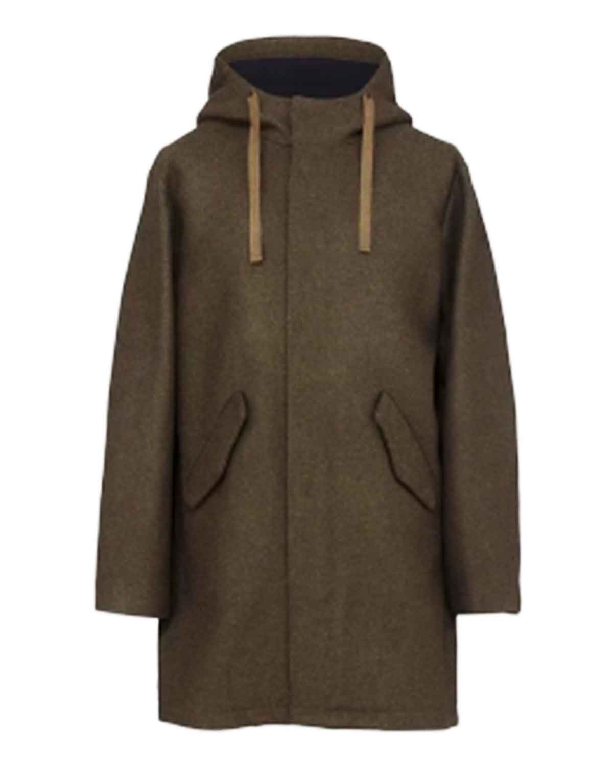 Evil Season 2 Mike Colter Green Wool Hooded Coat