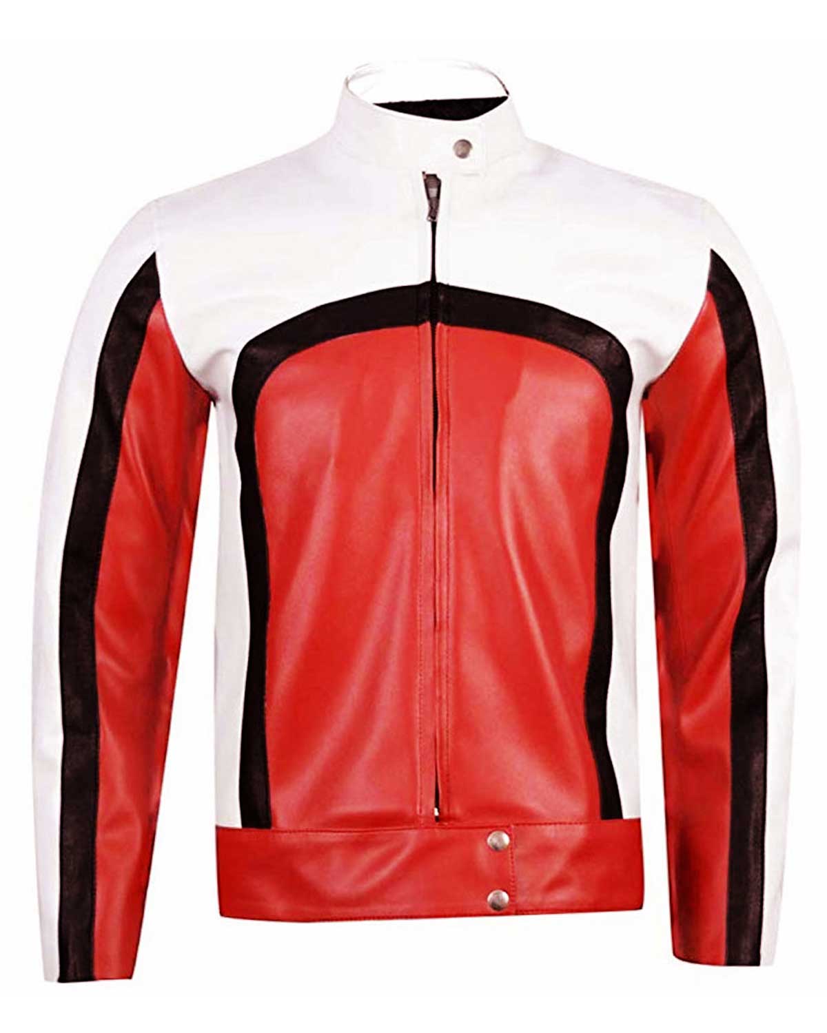 Bohemian Rhapsody Freddie Mercury Red and White Leather Jacket