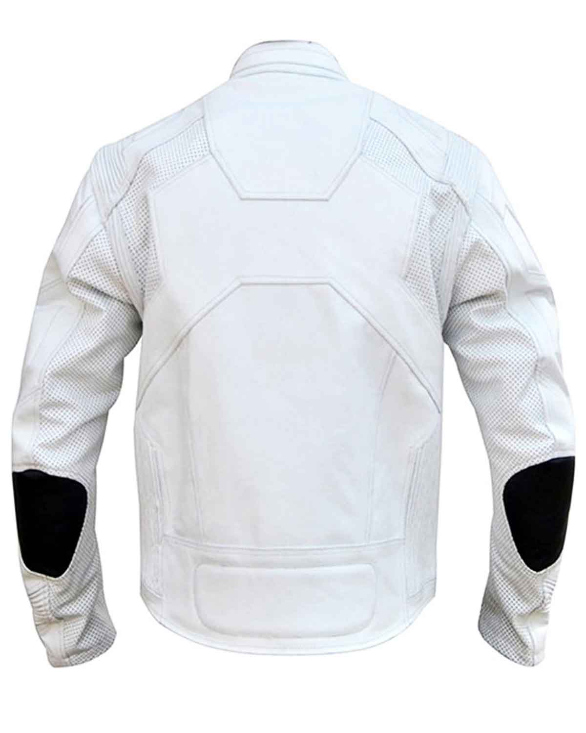 Tom Cruise Oblivion White Motorcycle Jacket