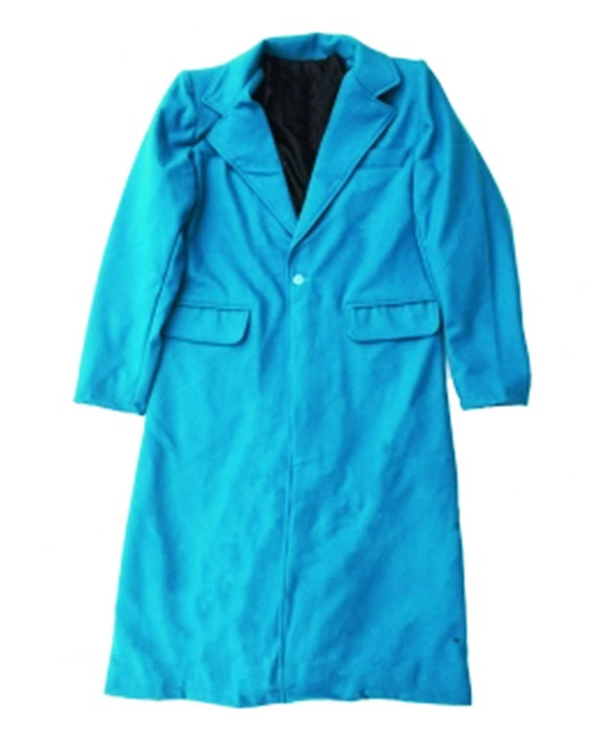 A Discovery of Witches Teresa Palmer Blue Wool Coat
