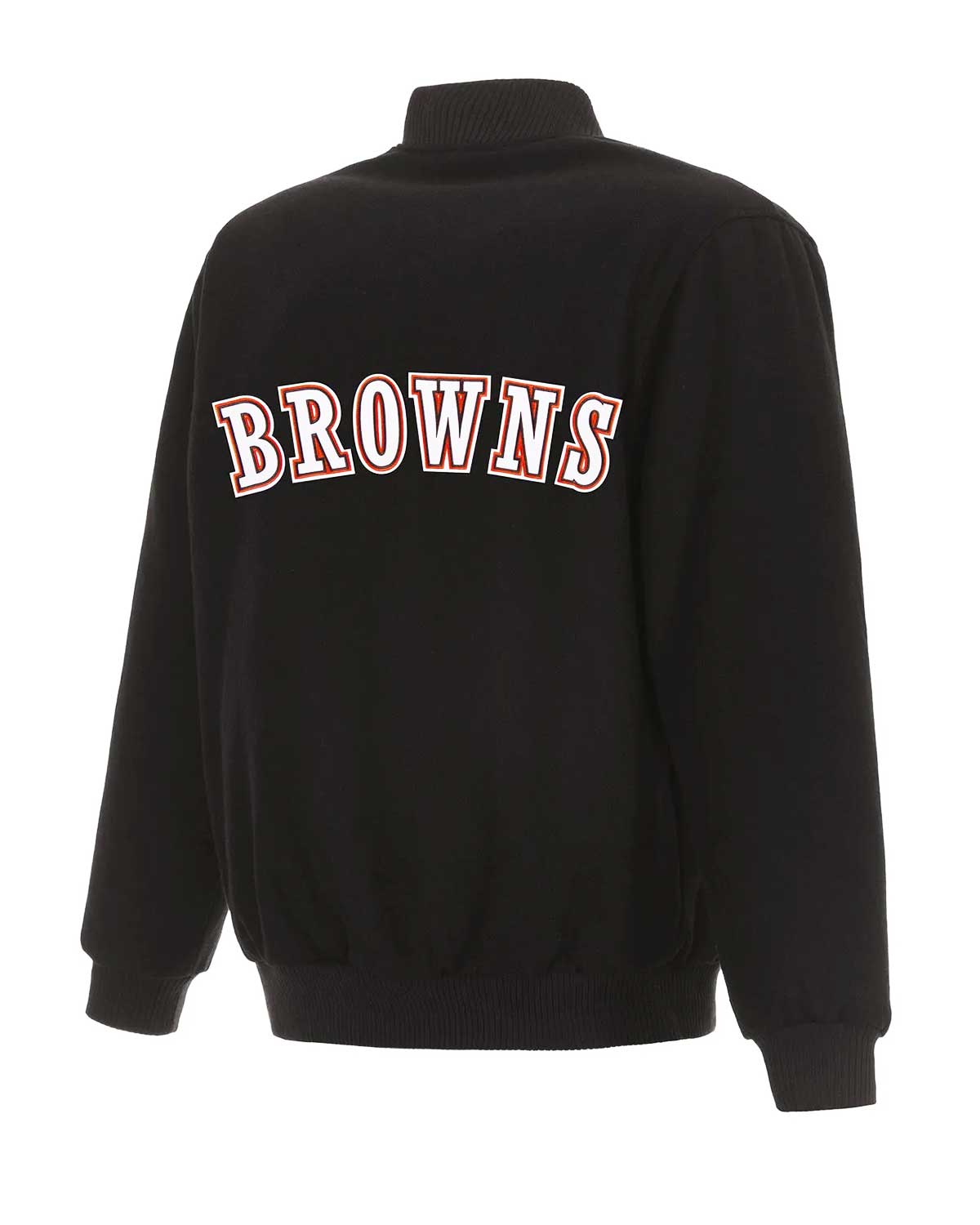 Cleveland Browns Bomber Black Wool Jacket