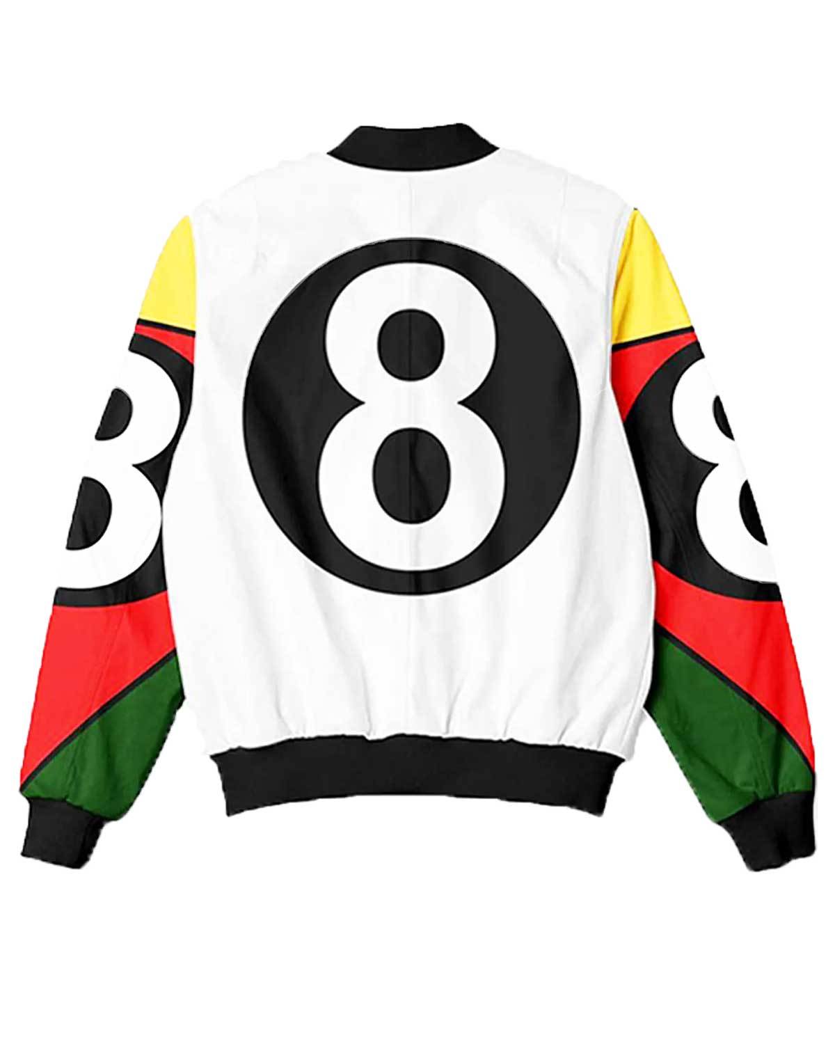 8 Ball 90s Vintage Black/White Bomber Jacket