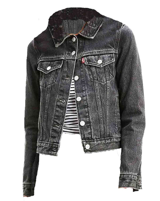 Yellowstone S04 Mia Black Denim Jacket