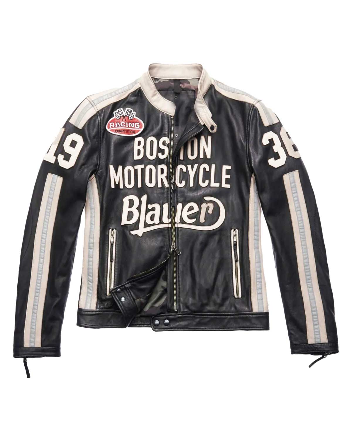 Boston Blauer American Night Jeremy Piven Leather Jacket