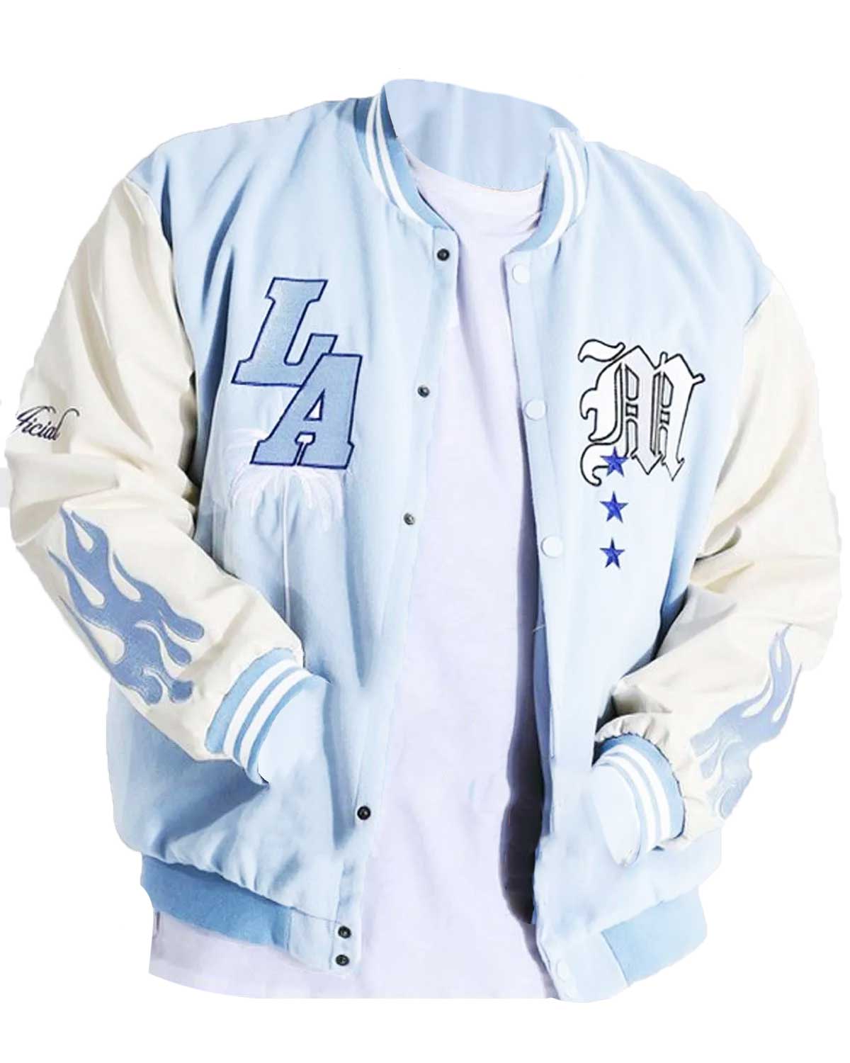 Baby Blue Los Angeles Varsity Jacket