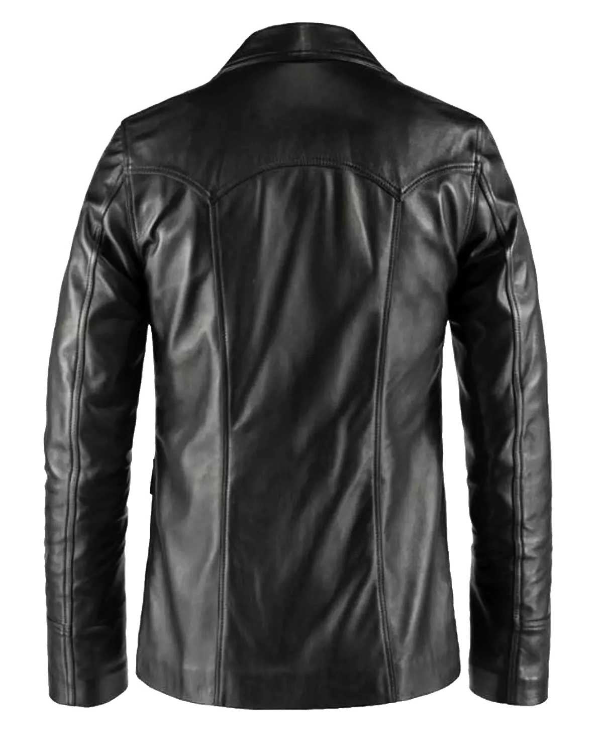 Classic 70’s Hitman Black Leather Jacket