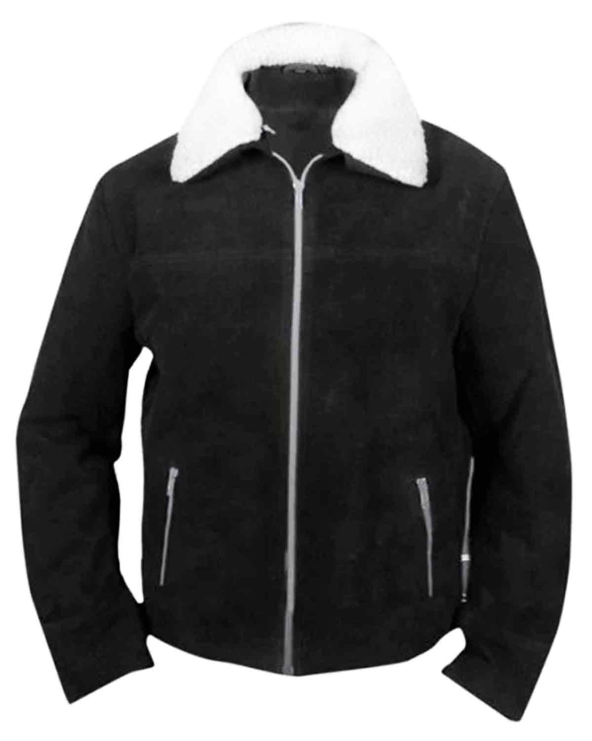 The Walking Dead Rick Grimes Black Suede Jacket