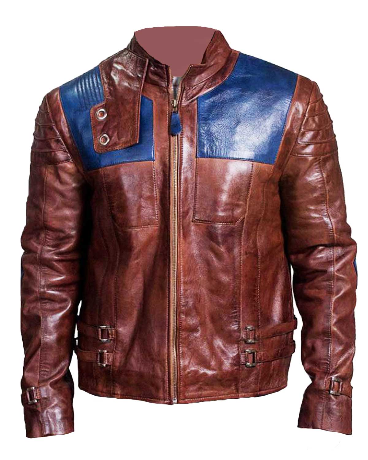 Krypton Seg Brown Distressed Jacket