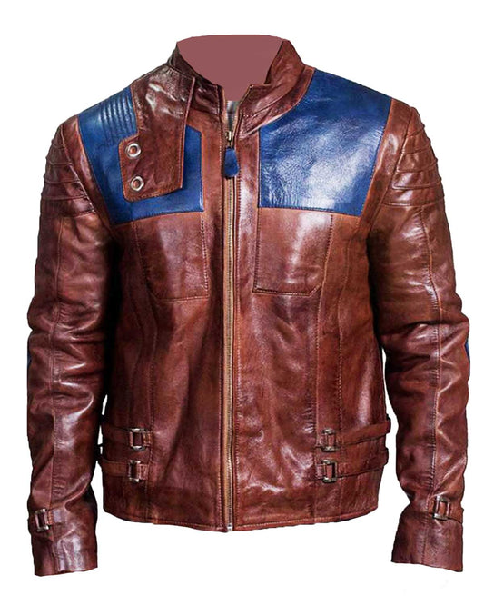 Krypton Seg Brown Distressed Jacket