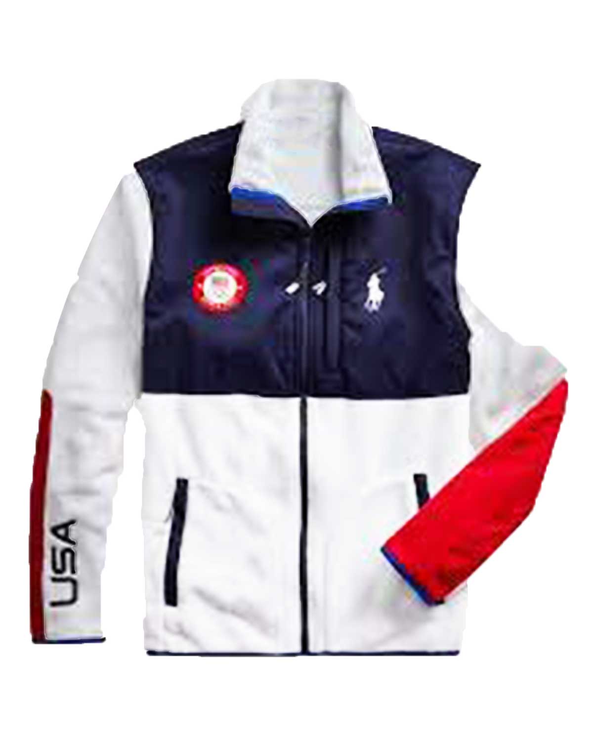 2022 Olympics Ceremony Team USA Navy Blue and White Jacket