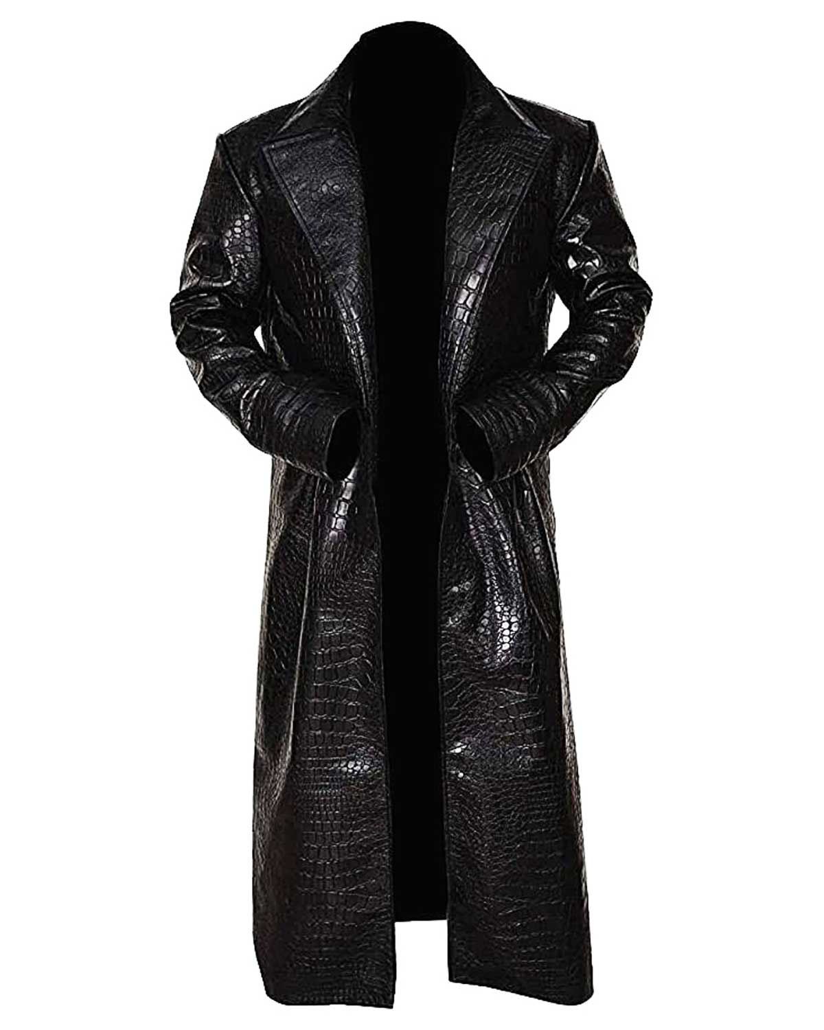 Morpheus The Matrix Laurence Fishburne Alligator Coat