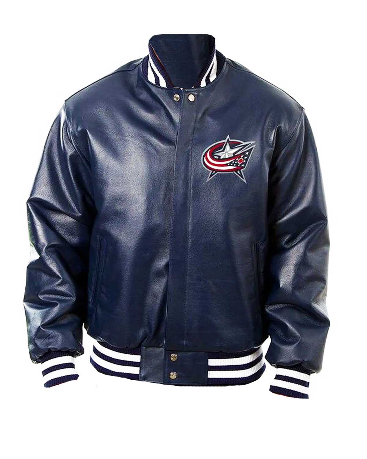 Columbus Blue Jackets Bomber Navy Blue Jacket