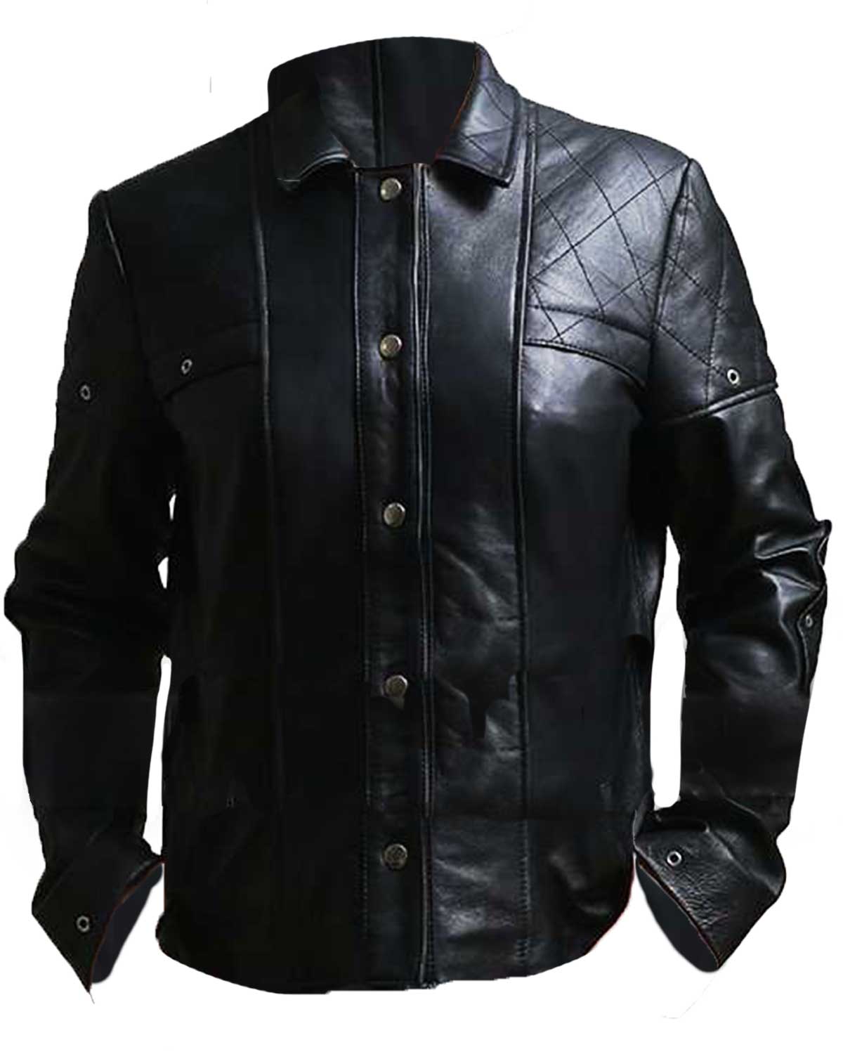 Alita Battle Angel Rosa Salazar Black Leather Jacket