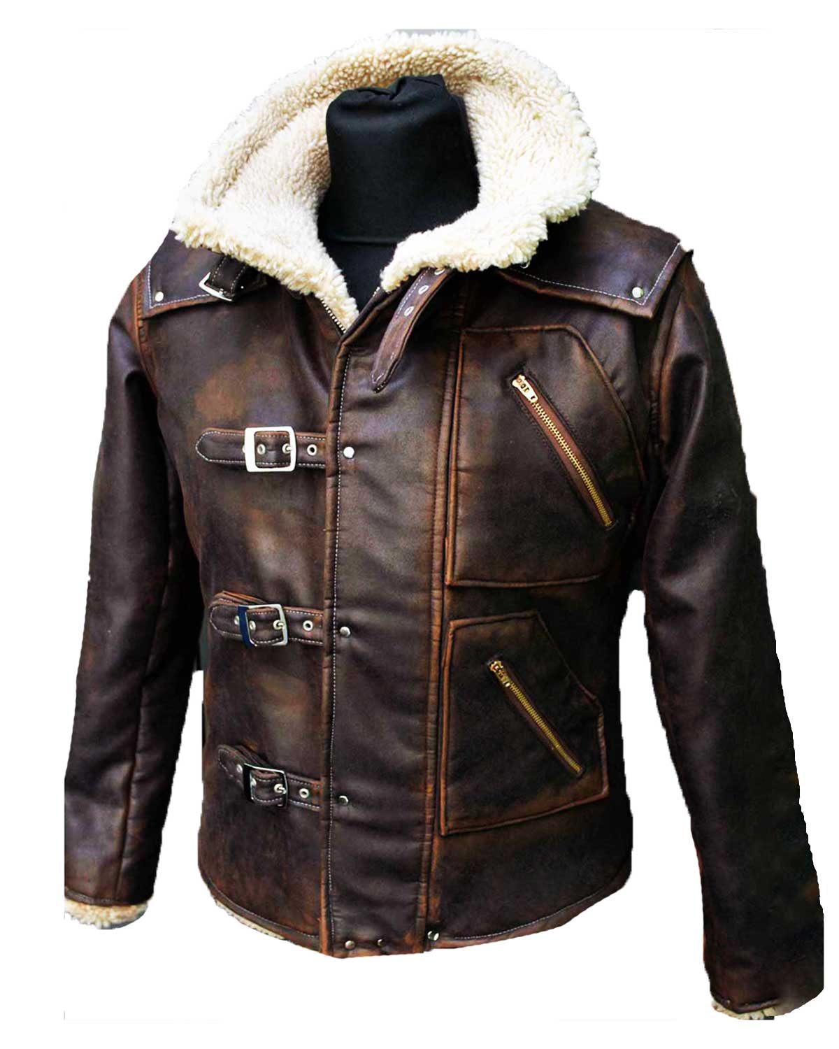BJ Blazkowicz Wolfenstein New Order Shearling Leather Jacket
