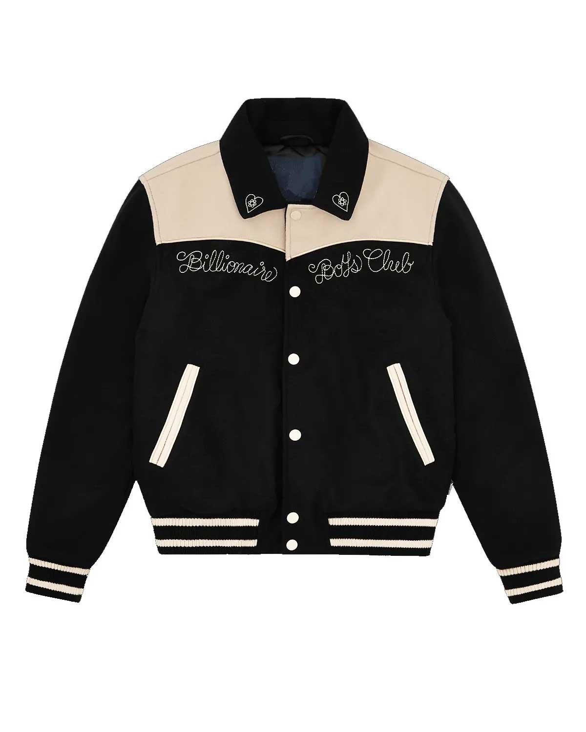 BBC Western Varsity Black Wool Jacket