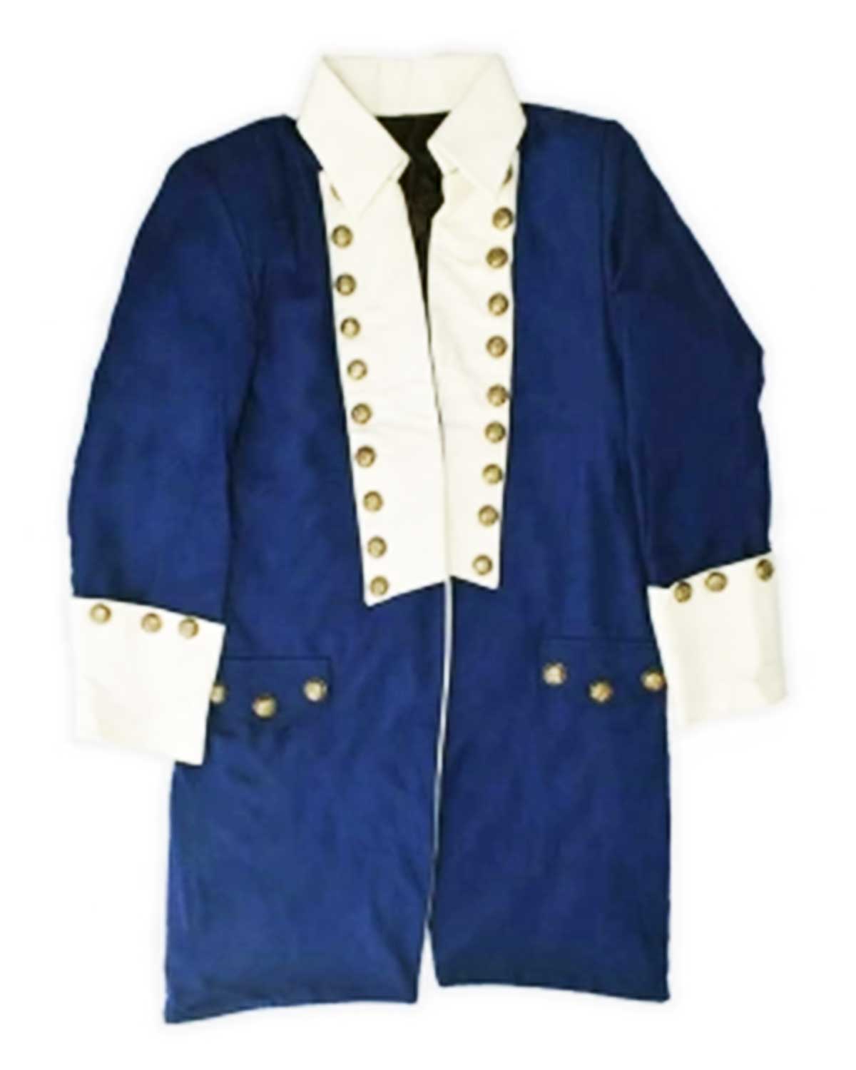 Alexander Hamilton Revolution Blue and White Coat