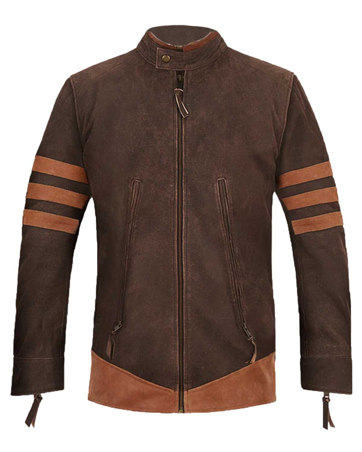 X-Men Origins Wolverine Brown Leather Jacket