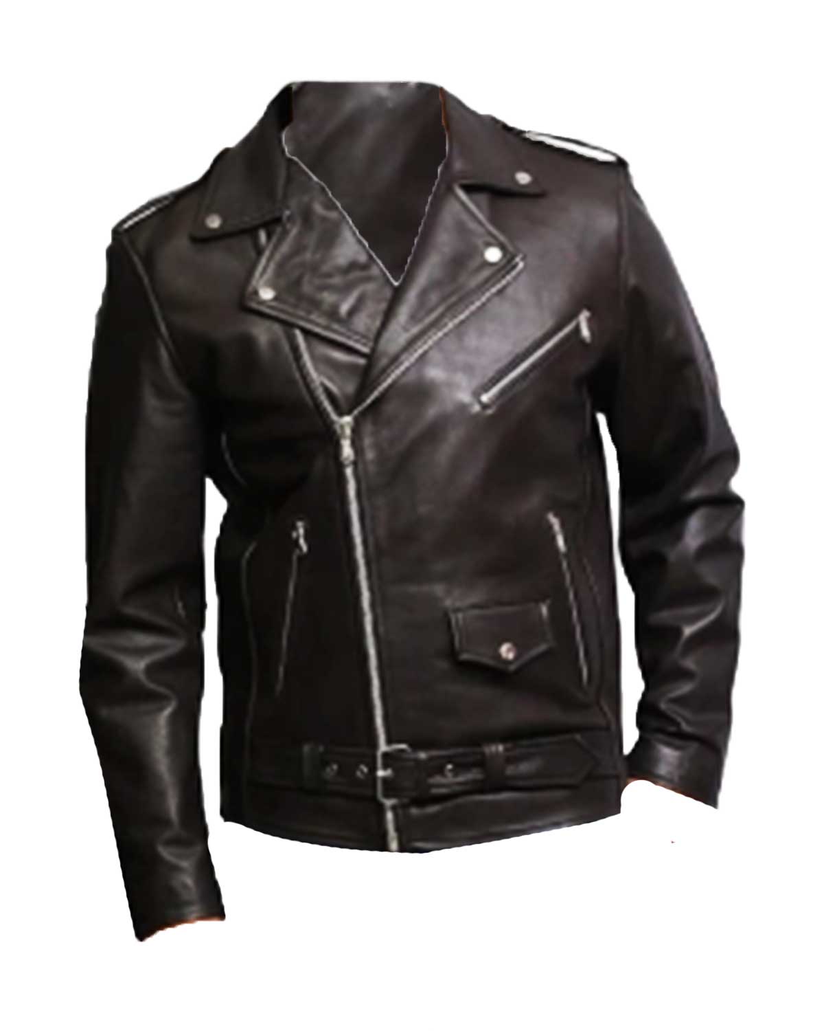 Bret Hart Foundation Biker Leather Jacket