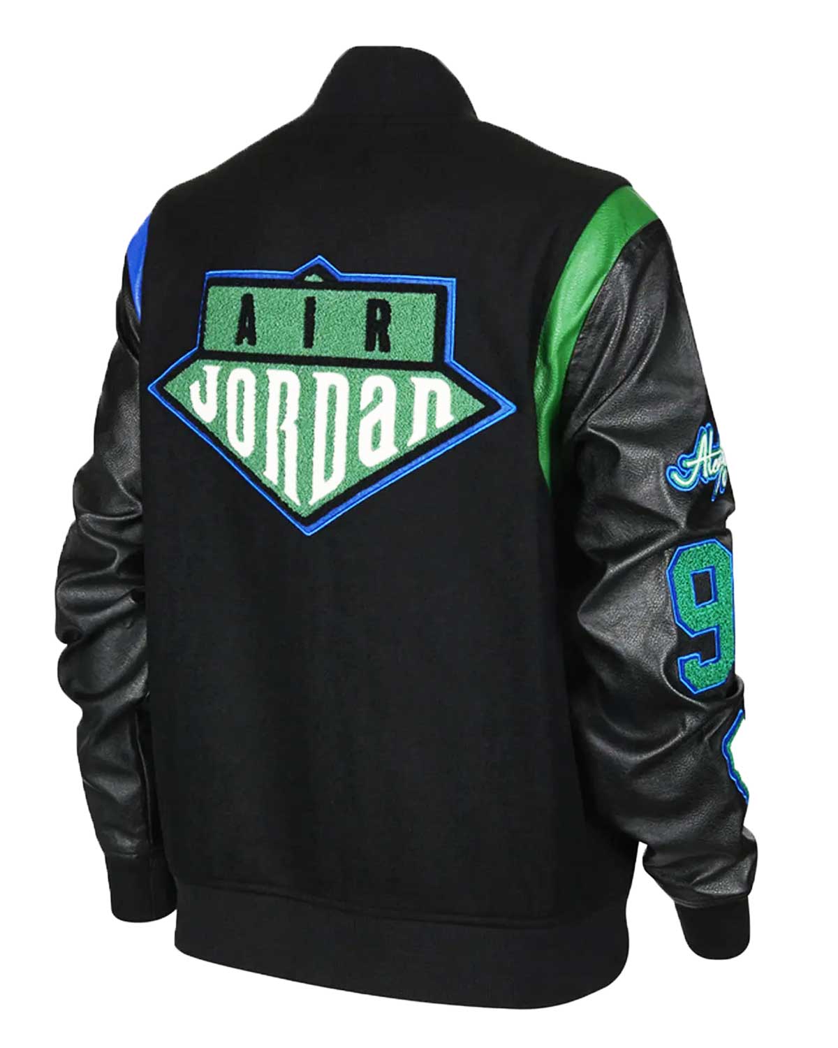 Aleali May Air Jordan Letterman Jacket