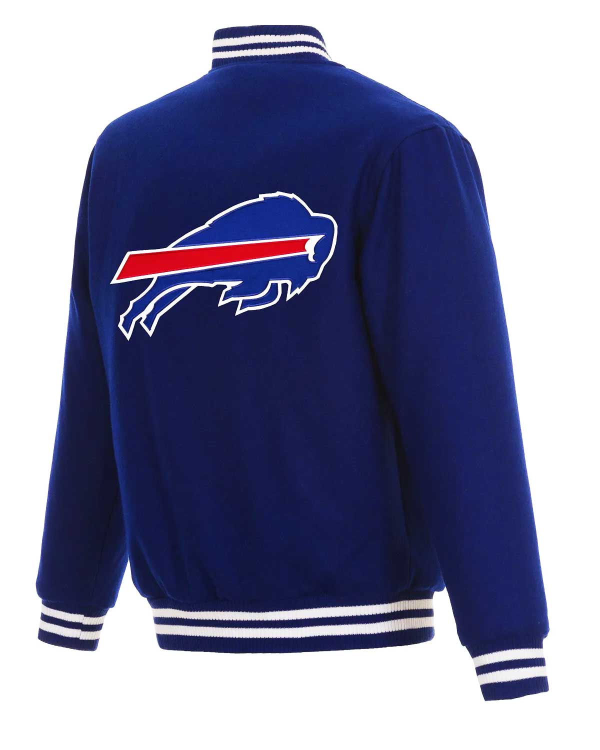 Buffalo Bills Royal Blue Wool Bomber Jacket