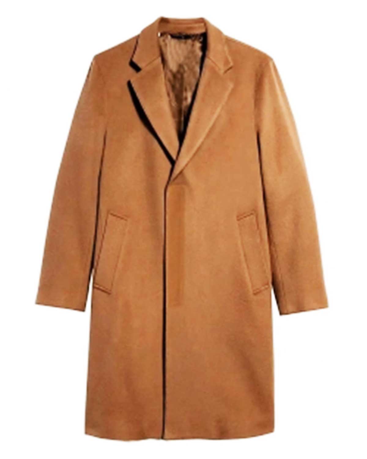 Chris Evans Knives Out Wool Coat
