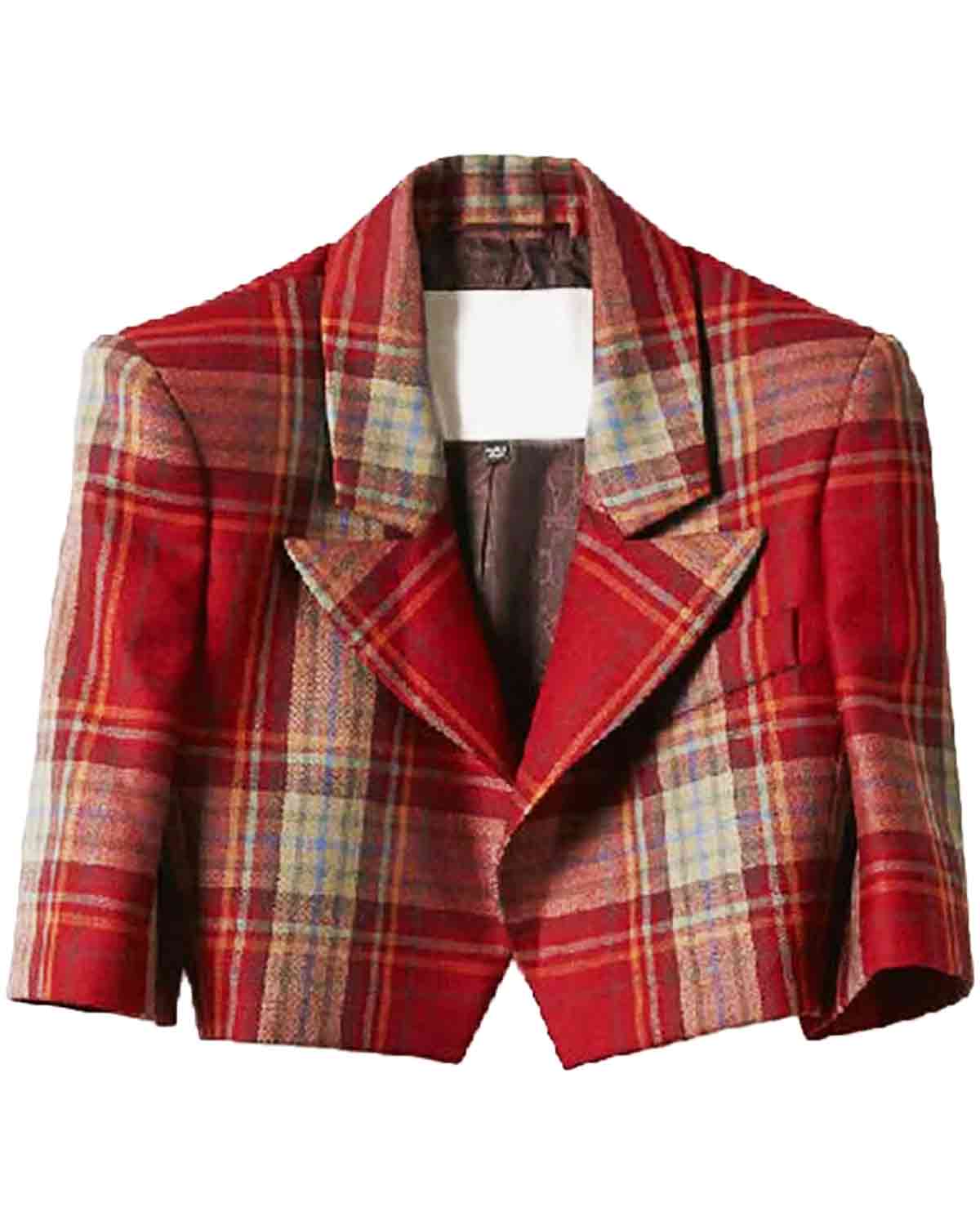 Emily Cooper Emily In Paris Red Plaid Jacket