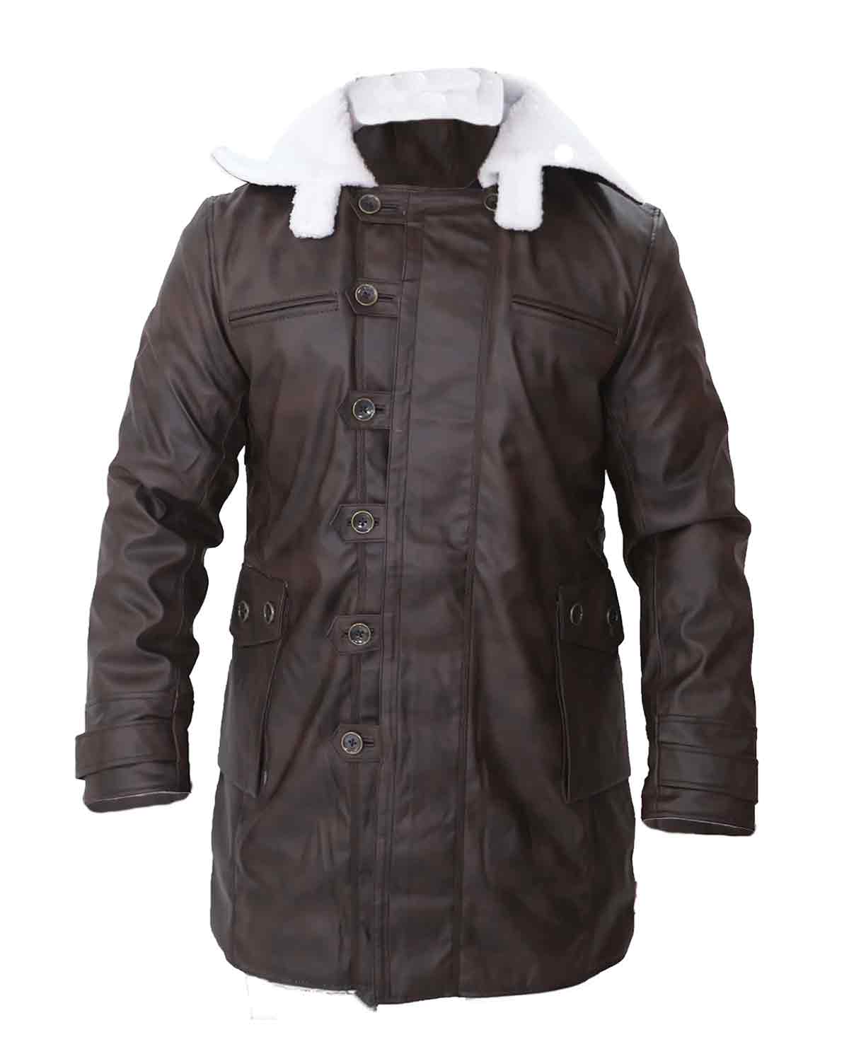 Tom Hardy The Dark Knight Rises Bane Dark Brown Coat