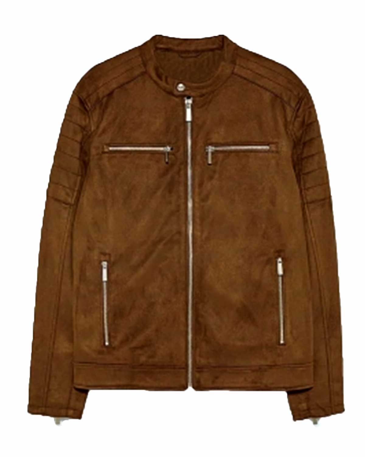 Garrett Marcantel 12 Dates of Christmas Biker Suede Jacket