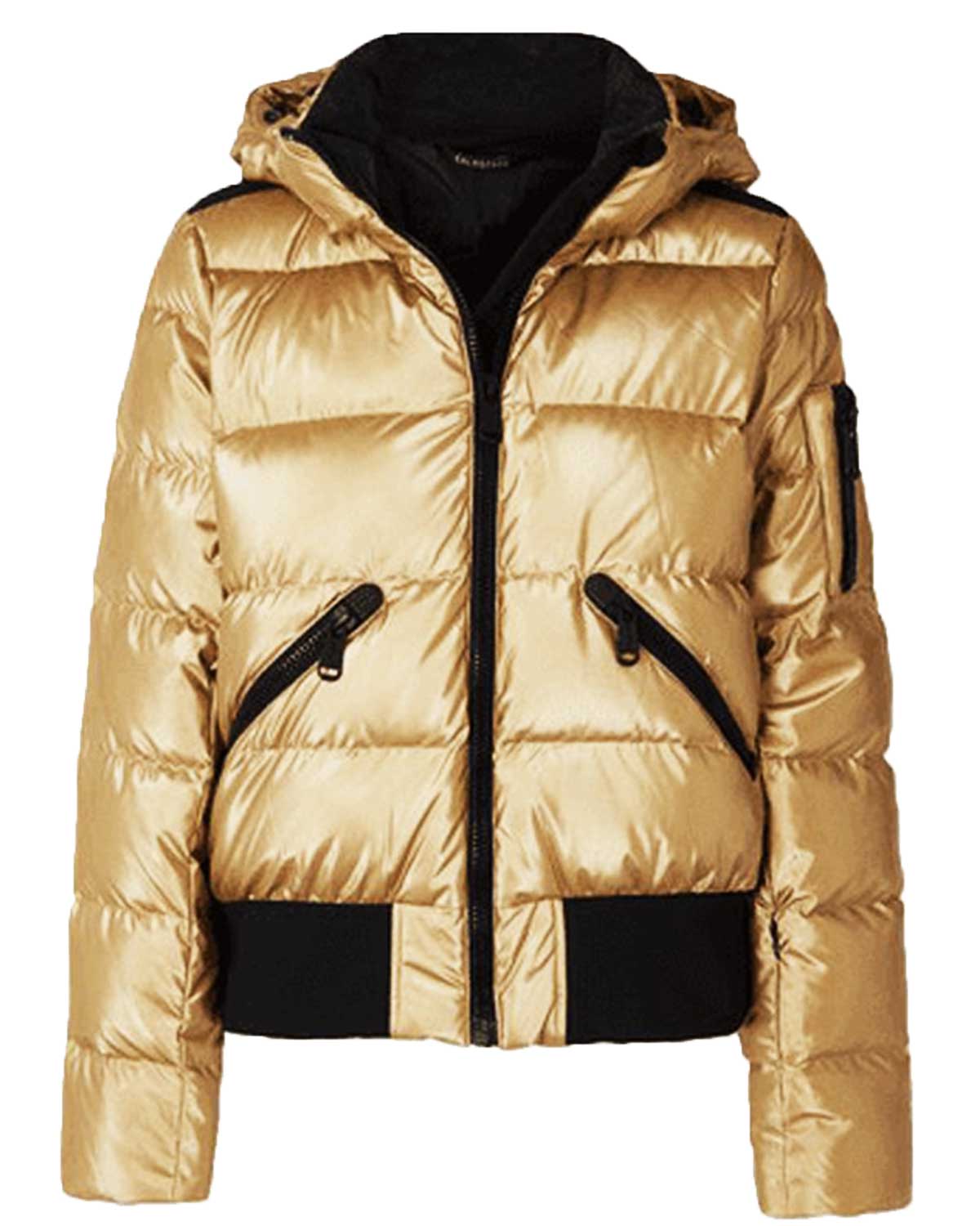 Keeley Ted Lasso S02 Gold Puffer Jacket
