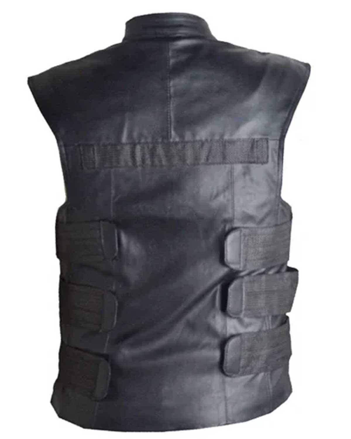Frank Castle The Punisher Black Halloween Leather Vest