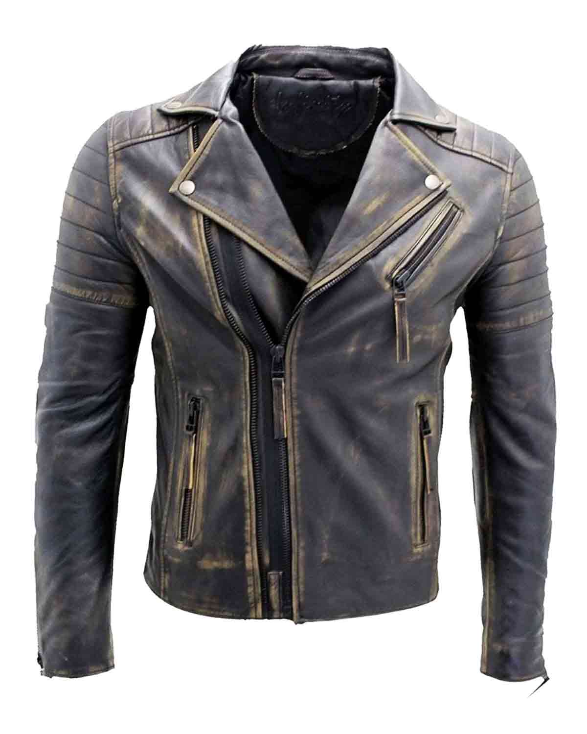 Cross Zip Brando Biker Jacket