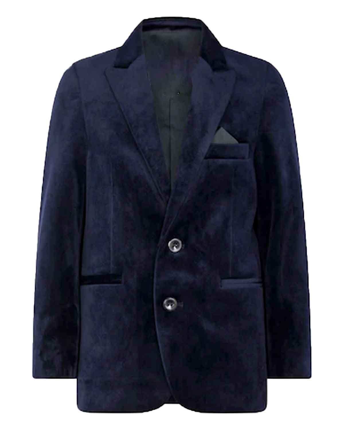Monsoon Blue Velvet Blazer
