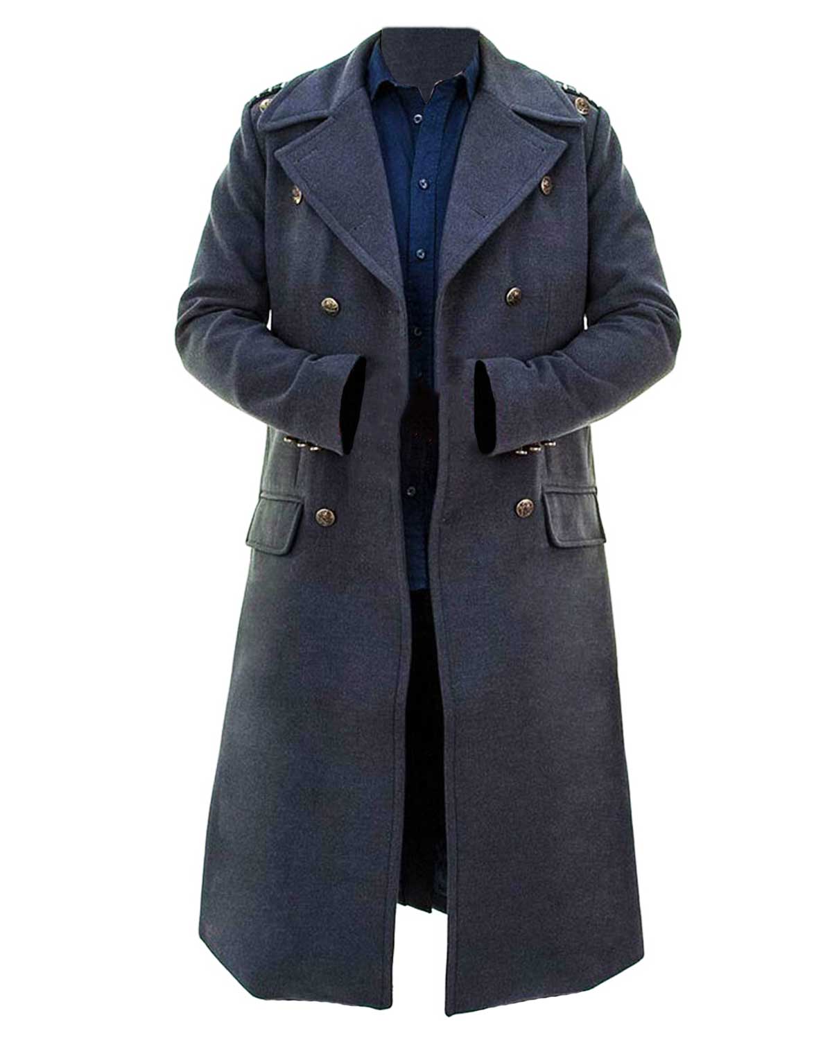 Captain Jack Harkness Torchwood Grey Wool Coat