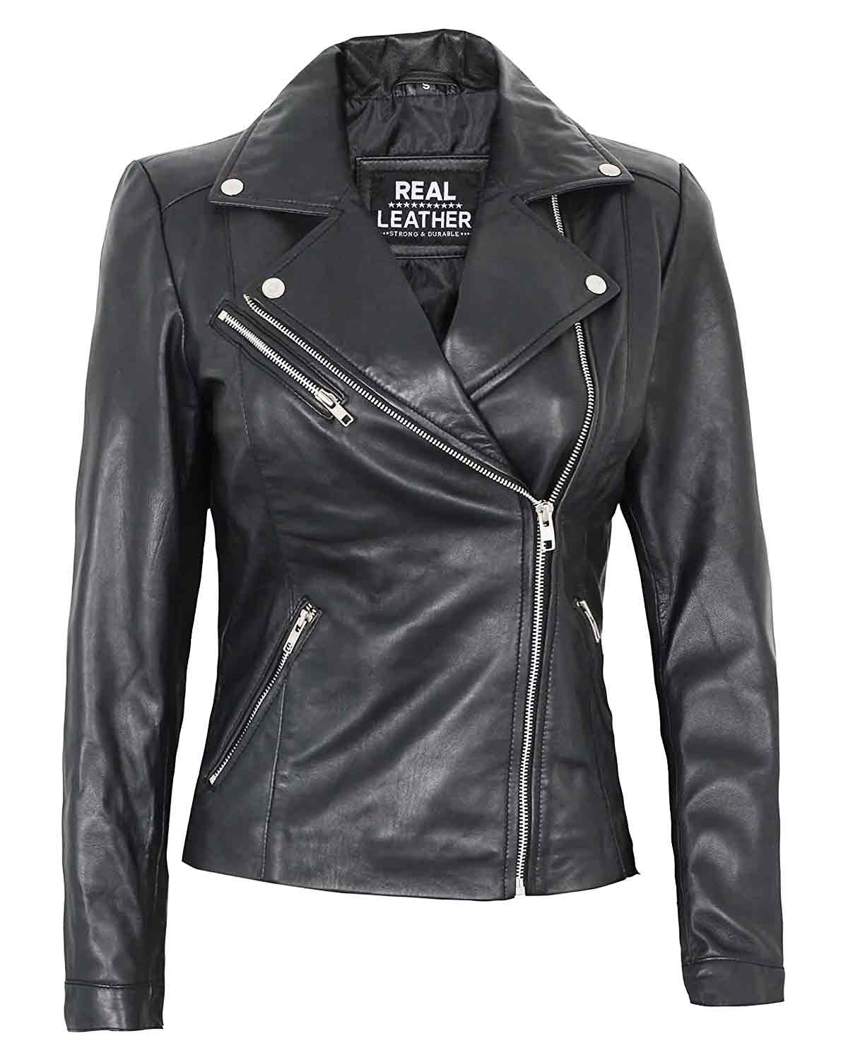 Negan Leather Jacket Women Biker Jacket