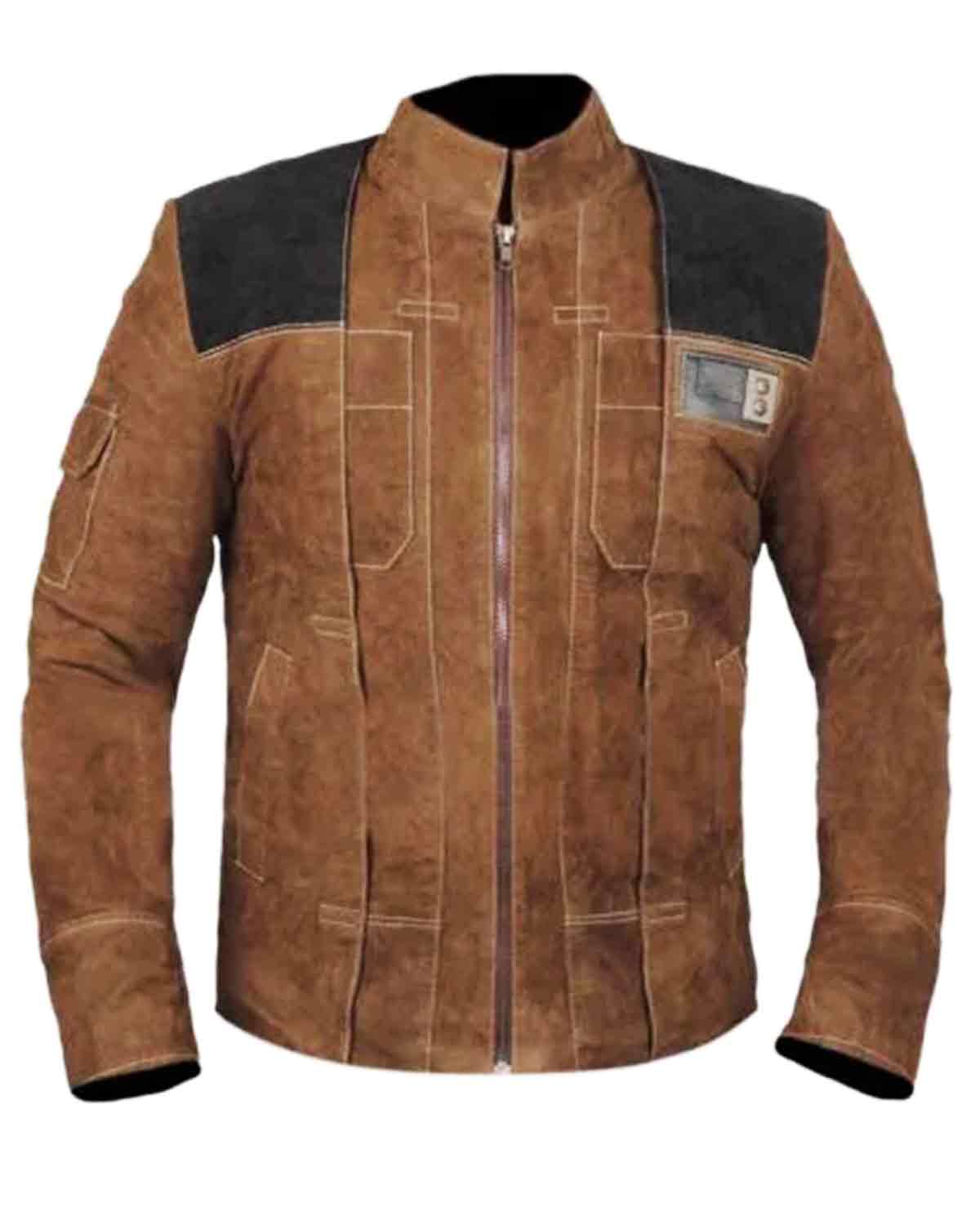 Solo A Star Wars Story Light Brown Motorcycle Suede Jacket