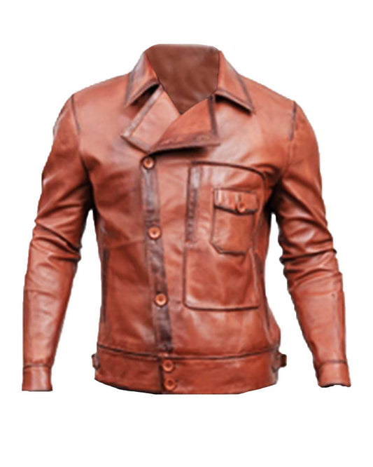 Howard Hughes The Aviator Leather Jacket